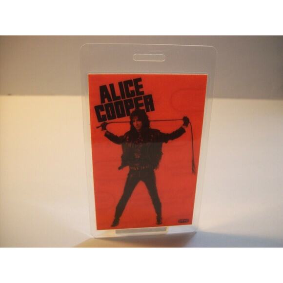 Alice Cooper Original 1991 Backstage Concert Pass Hey Stoopid Horror Shock Rock - Picture 4 of 4